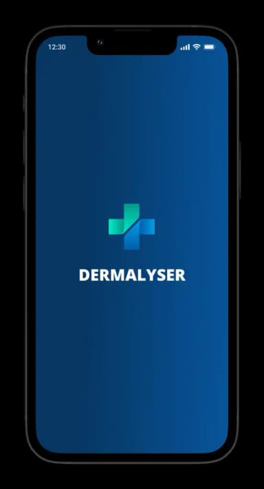Dermalyser app on a mobile device